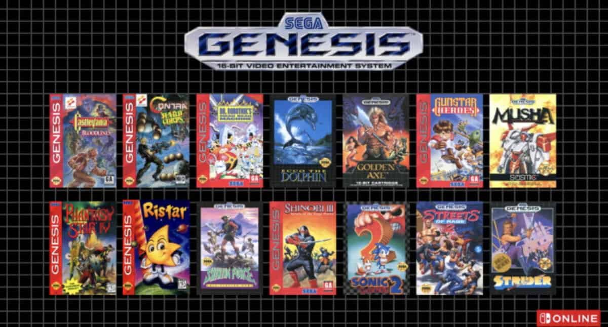 Jeux Genesis / MegaDrive sur Switch Online
