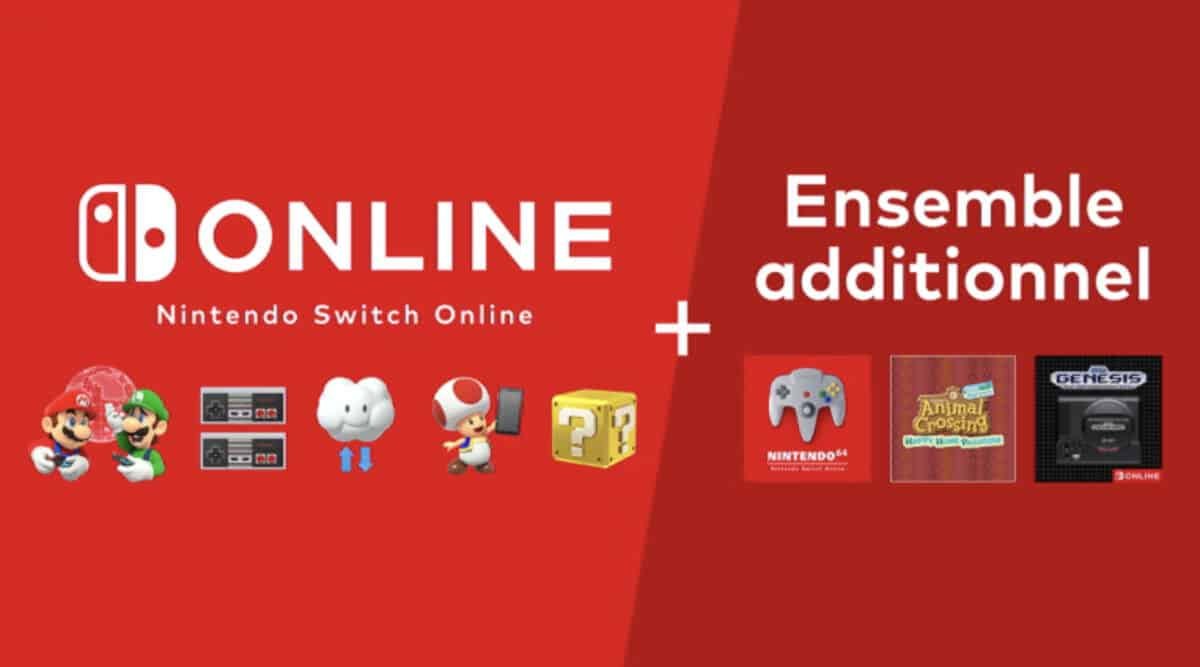 Contenu pack additionnel Nintendo Switch Online.