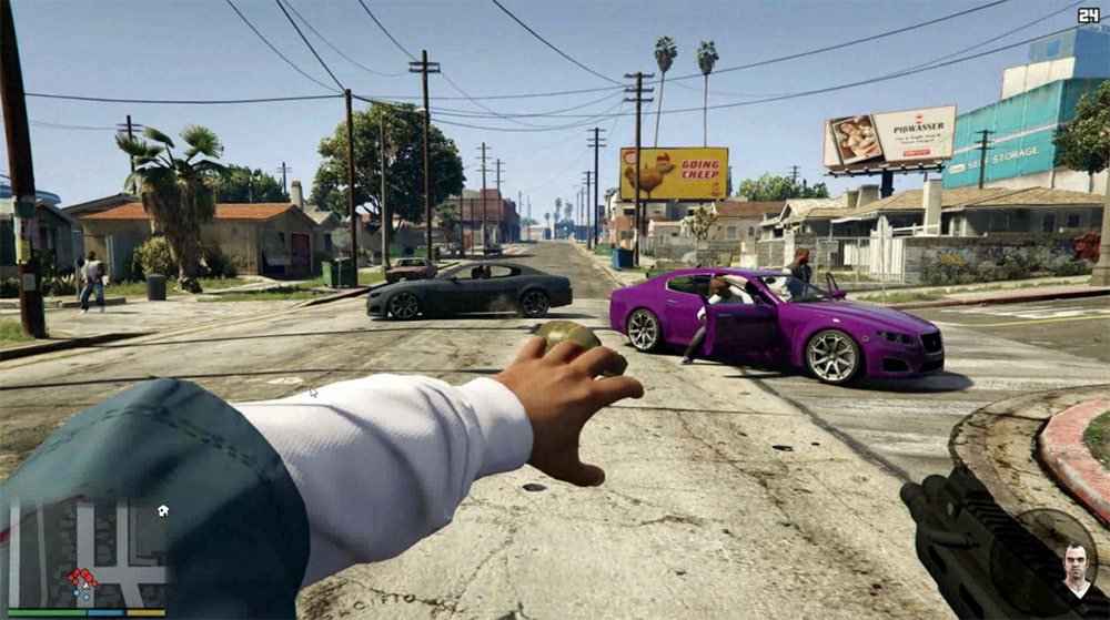 Vue à la première personne dans le bon plan GTA V sur PS4