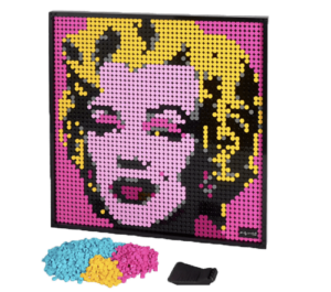 Bon plan Lego portrait de Marilyn Monroe par Andy Wahrol