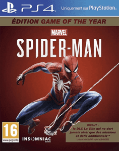 Jeu vidéo PS4 bon plan Marvel's Spiderman Game of the Year GOTY