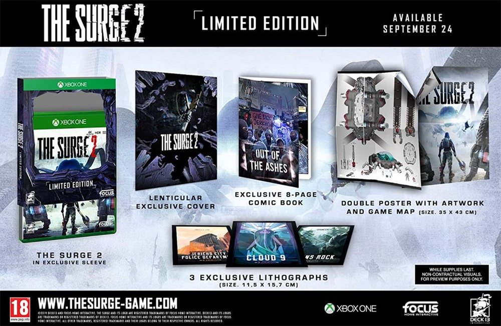 Contenu de l'édition spéciale de The Surge 2 sur Xbox One