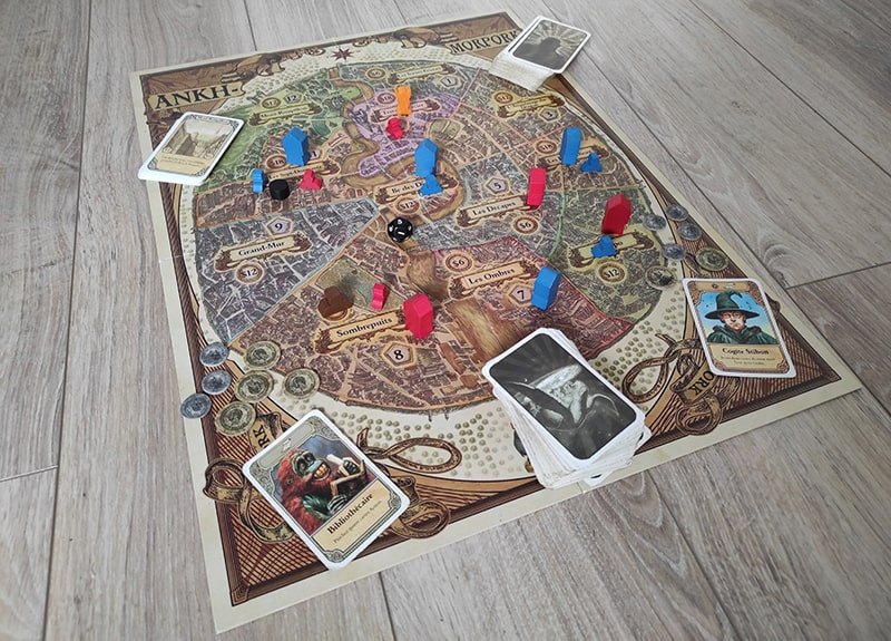 Disque-Monde Ankh Morpork, le jeu de plateau revisité par Nanty Narking de Martin Wallace