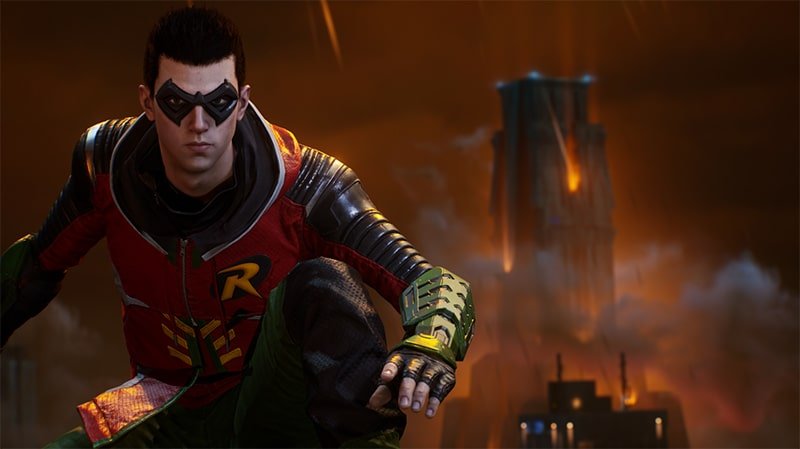 Personnage Robin Gotham Knights jeu édition collector sur Xbox Series X