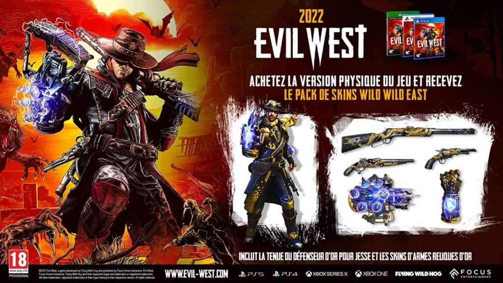 Evil West pas cher sur PS4 : Bonus version physique