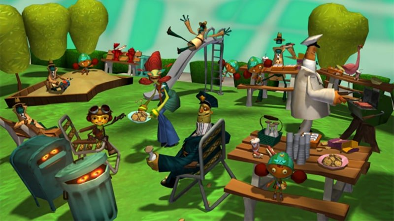 La Conspiration du Laitier dans Psychonauts jeu Tim Schafer Double Fine Productions