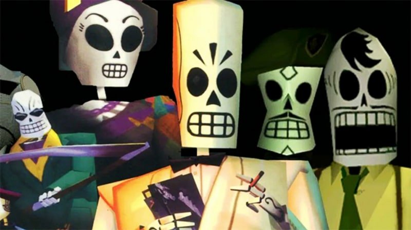 Grim Fandango jeu Tim Schafer Double Fine Productions vanat Psychonauts 2