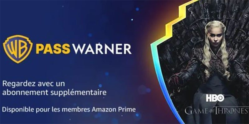 Pass Warner essai gratuit Amazon Prime Video