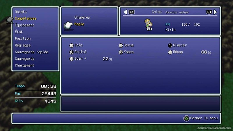 Critique Final Fantasy VI Pixel Remaster sur PS4, Switch et PC