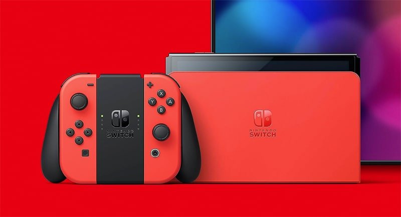 Bons plans console Switch Oled Rouge Mario